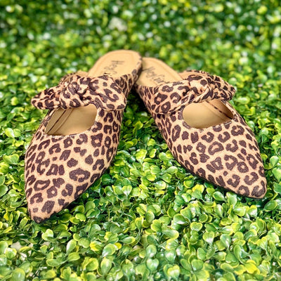 Knotty But Nice Leopard Mules Shabby Chic Boutique and Tanning Salon