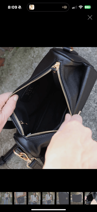 Lainey Crossbody Black Shabby Chic Boutique and Tanning Salon