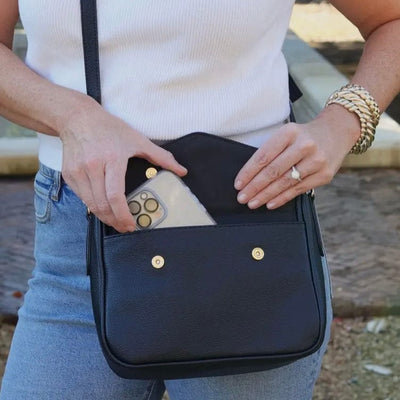 Lainey Crossbody Black Shabby Chic Boutique and Tanning Salon