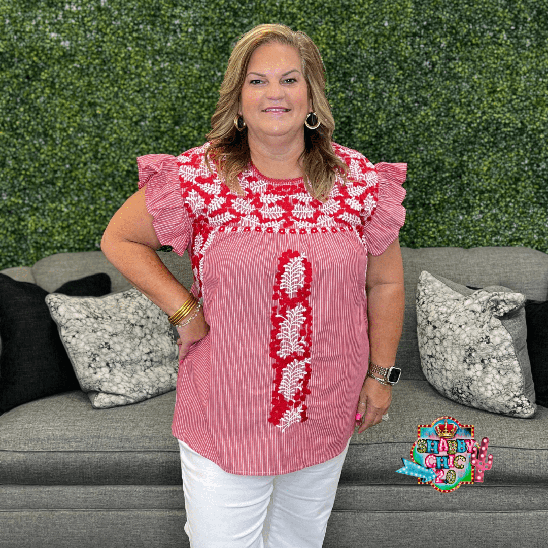 Layerz Bertha Top Shabby Chic Boutique and Tanning Salon