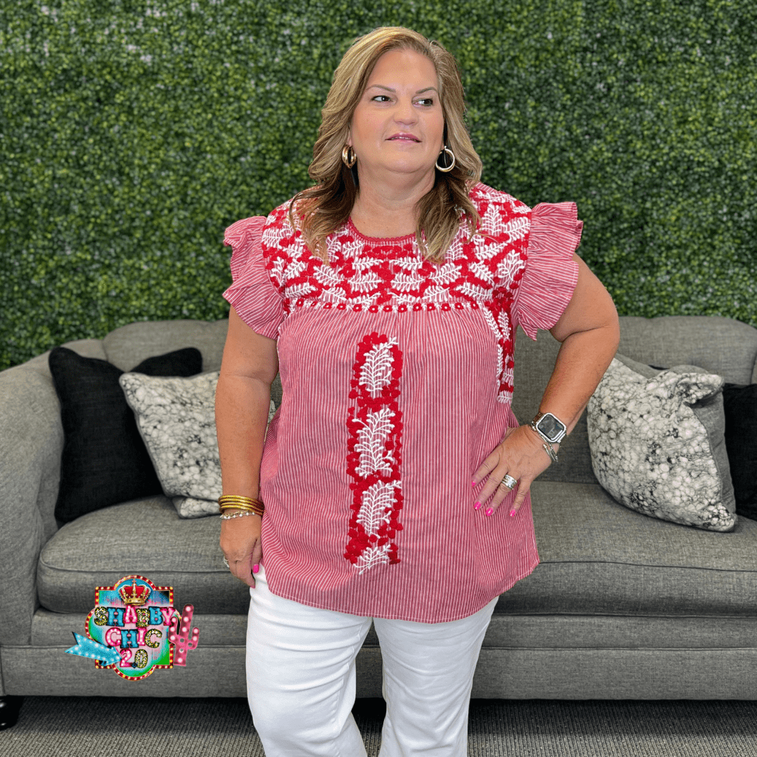 Layerz Bertha Top Shabby Chic Boutique and Tanning Salon