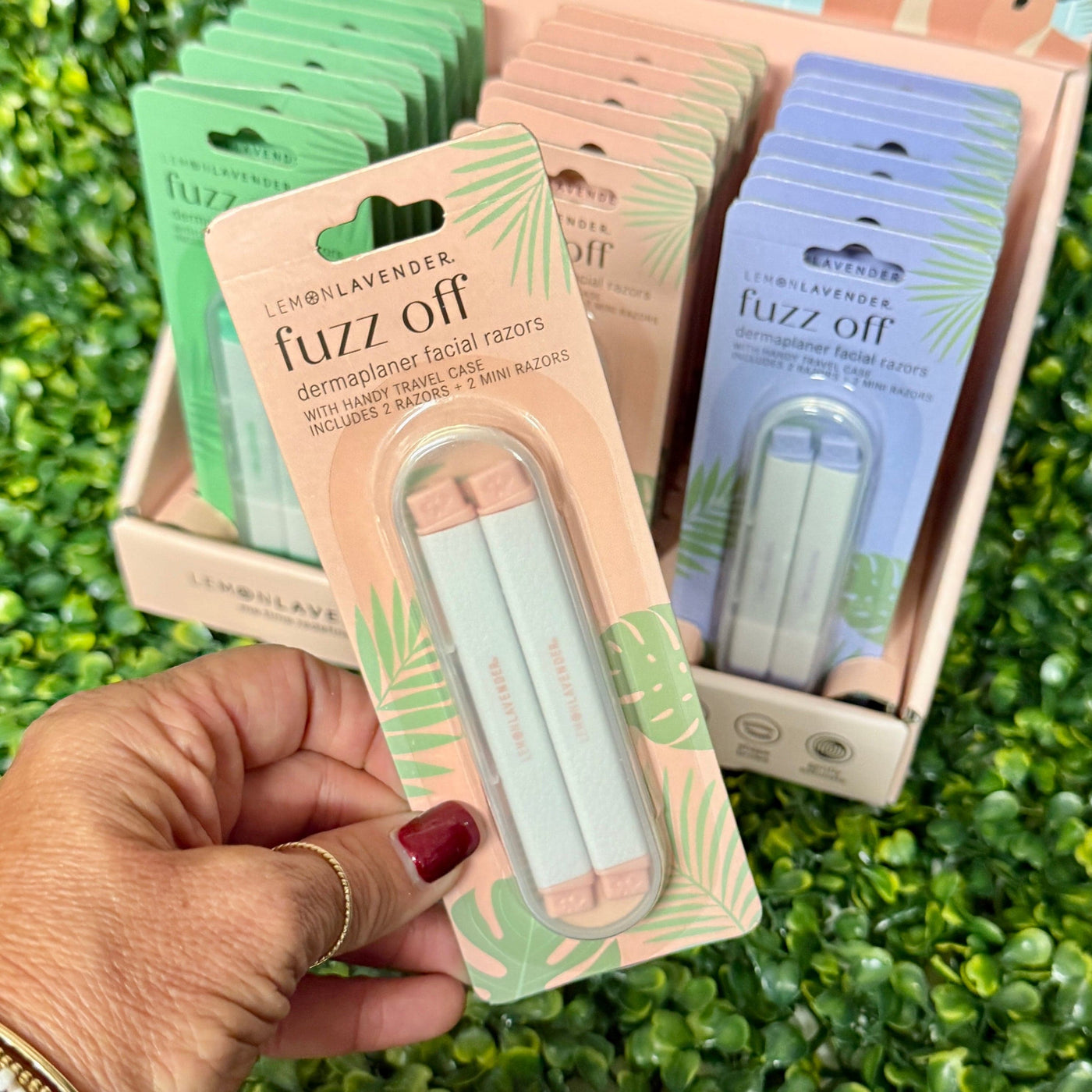 Lemon Lavender® Fuzz Off Dermaplaner Facial Razors Shabby Chic Boutique and Tanning Salon Pink