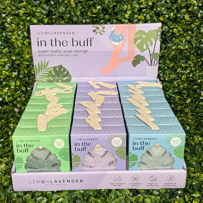 Lemon Lavender® In The Buff Super Sudsy Soap Sponge Shabby Chic Boutique and Tanning Salon