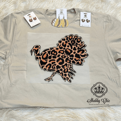 Leopard Turkey Tee Shabby Chic Boutique and Tanning Salon