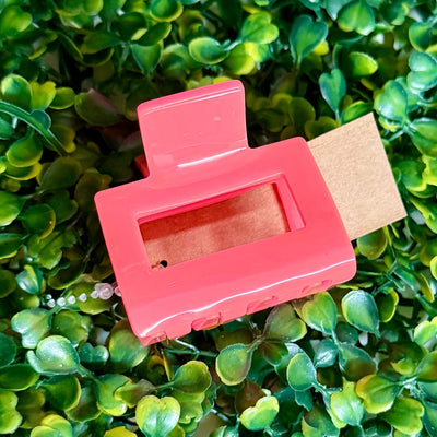 Linny & Co. Hair Claw Clip Shabby Chic Boutique and Tanning Salon Bailey - Hot Pink