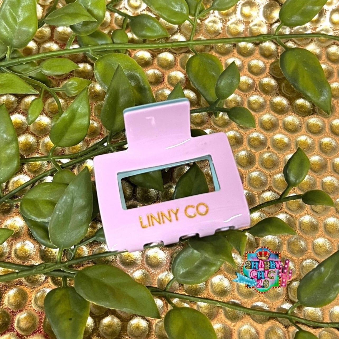 Linny & Co. Hair Claw Clip Shabby Chic Boutique and Tanning Salon Bailey - Lavendar/Blue