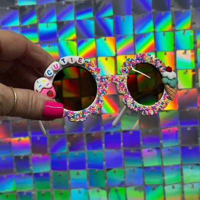 Little Girls Sunglasses Shabby Chic Boutique and Tanning Salon White