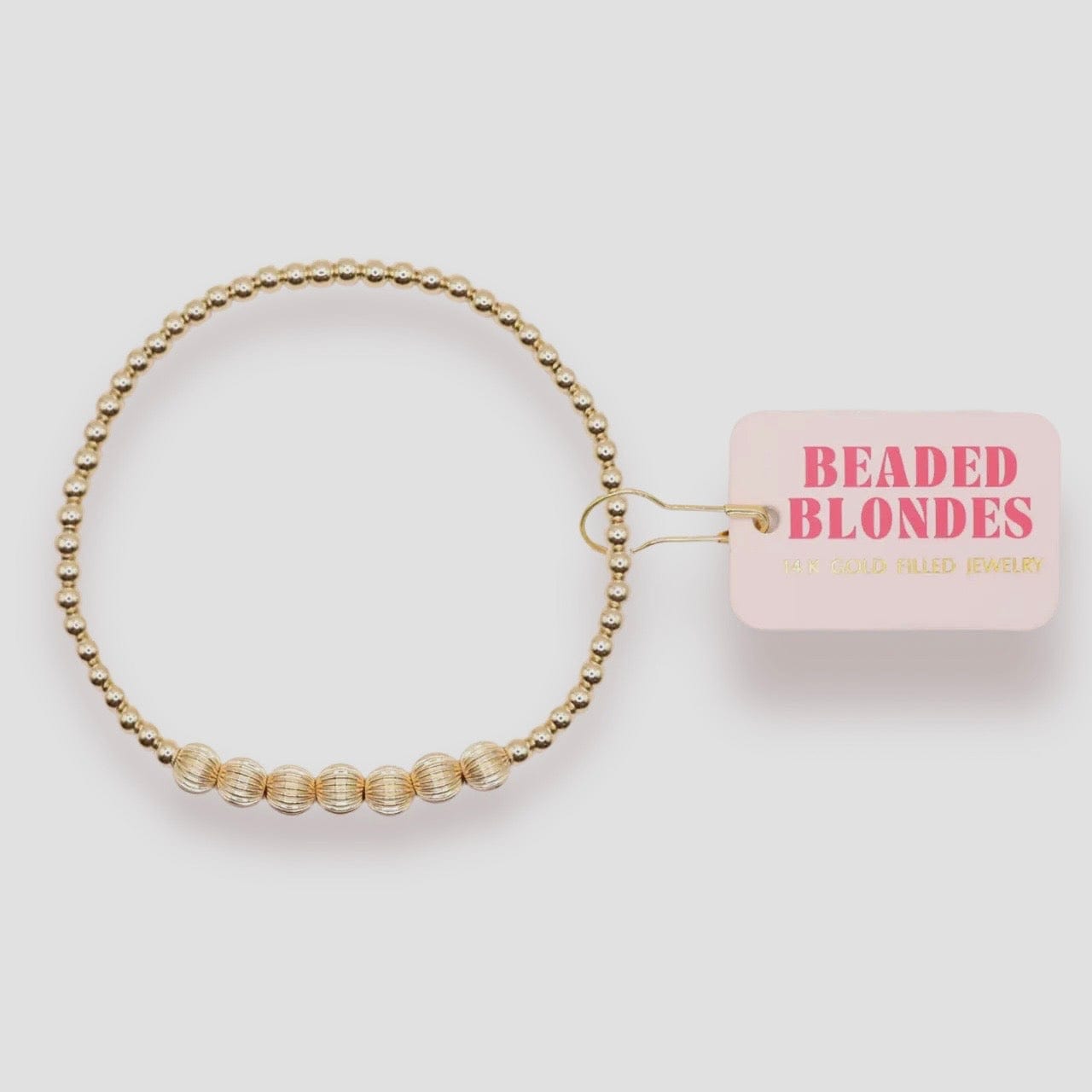 Lucky Fluted Bracelet Beaded Blondes