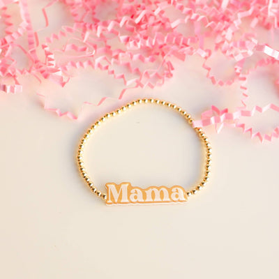 Mama BB Bead Bracelet: Standard 6.75 inch Beaded Blondes