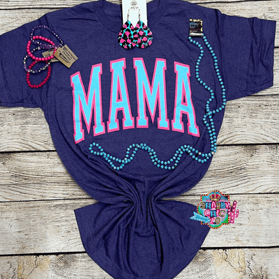 MAMA Tee - Purple Shabby Chic Boutique and Tanning Salon