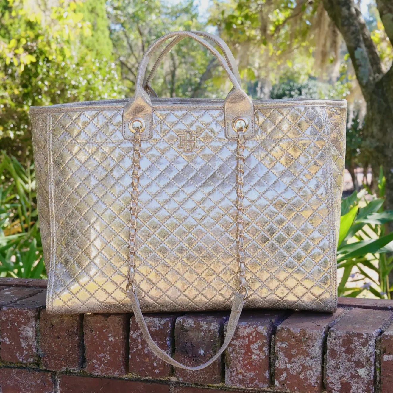 Melissa Tote Bag - Champagne Pop Shabby Chic Boutique and Tanning Salon