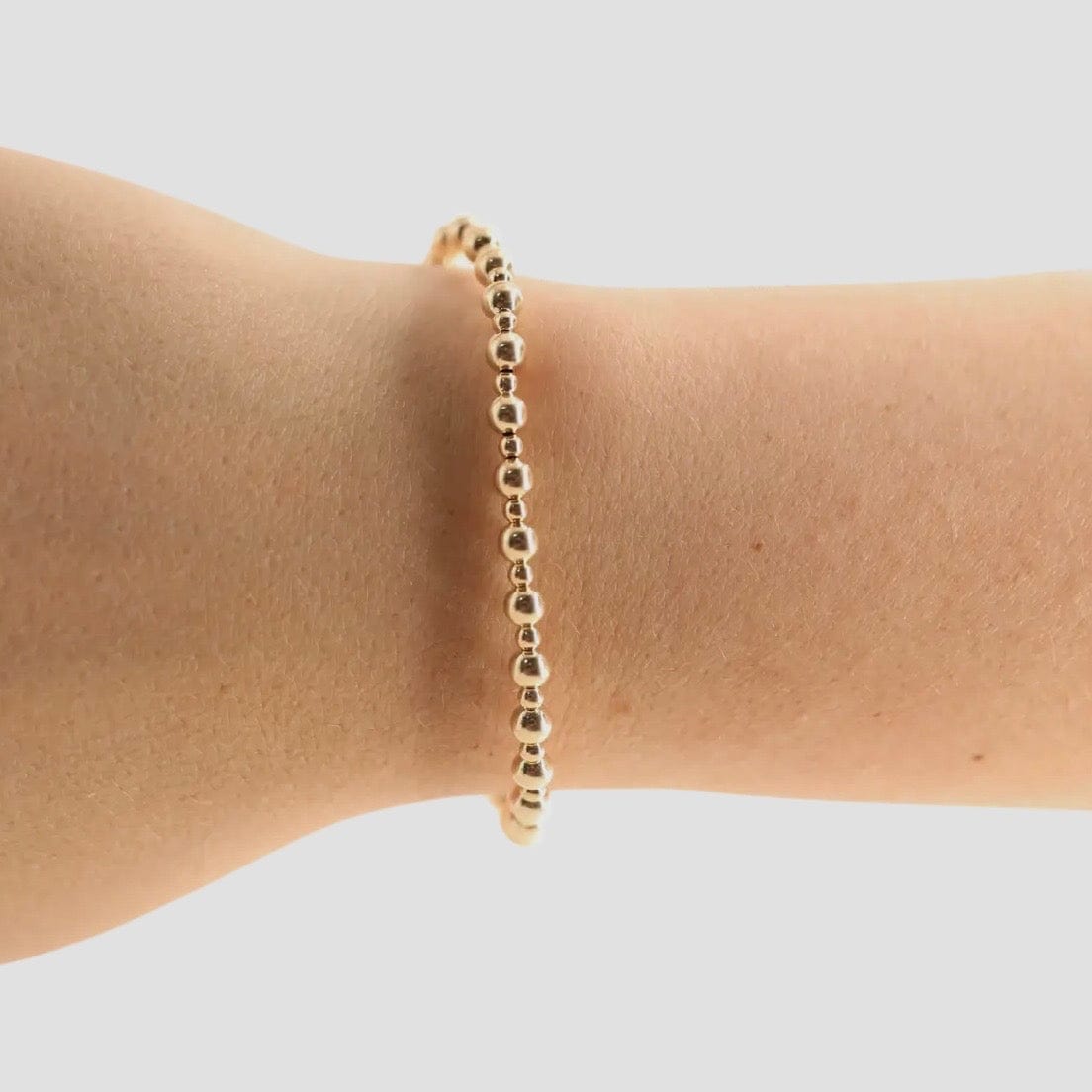 Mini Katy Bracelet in Gold Beaded Blondes