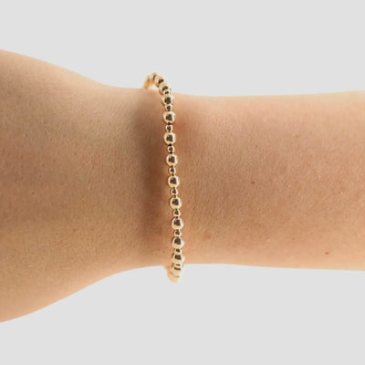 Mini Katy Bracelet in Gold Beaded Blondes