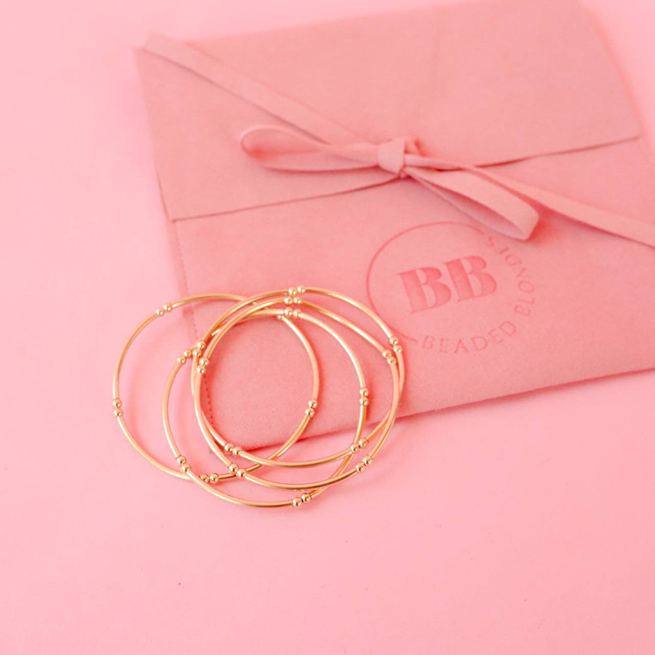 Mollie Bar Bracelet: Extended 7.25 inch Beaded Blondes