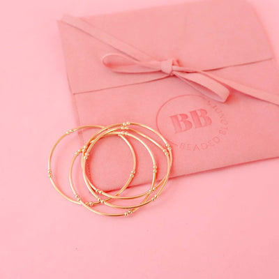 Mollie Bar Bracelet: Extended 7.25 inch Beaded Blondes