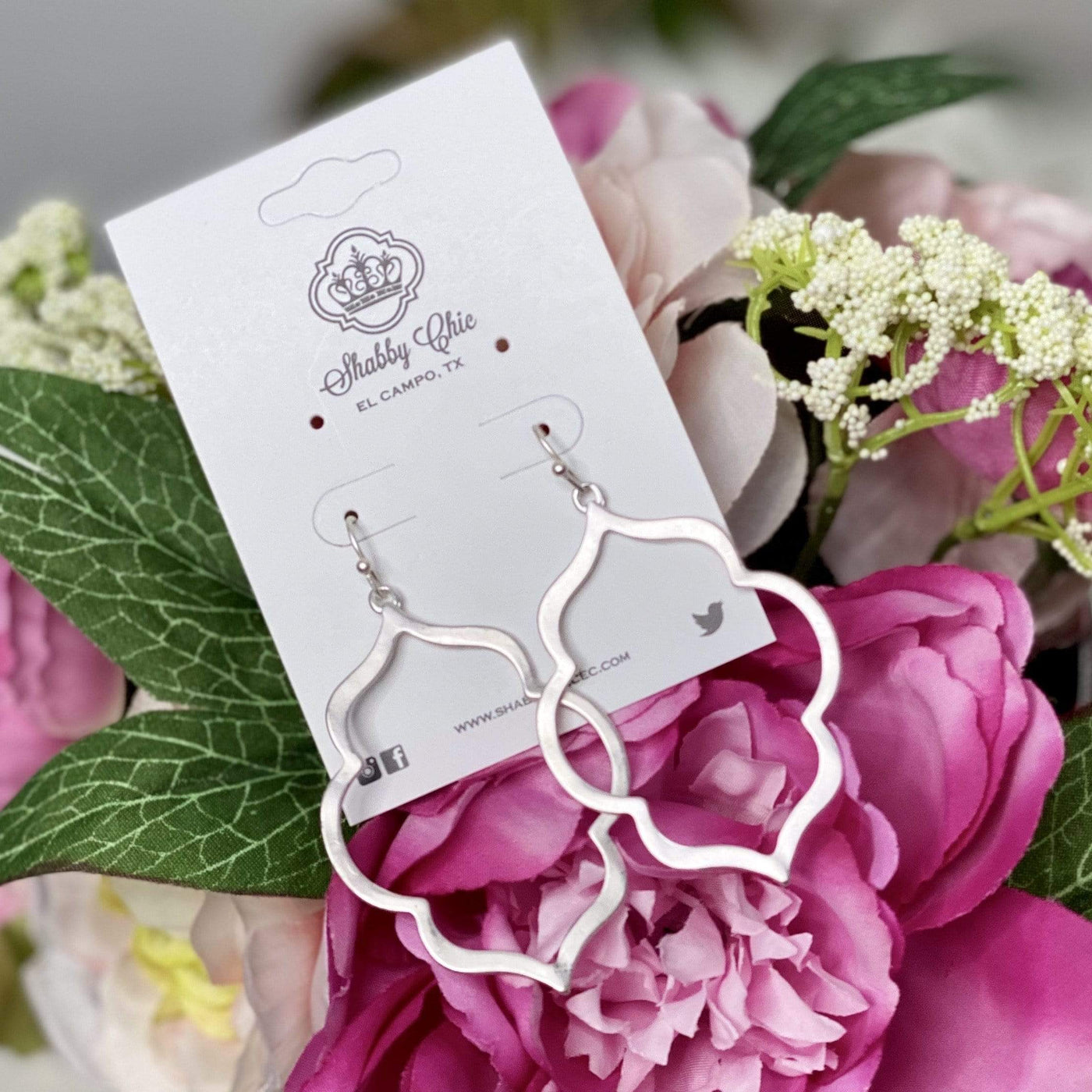My Favorite Earrings - Brushed Silver Shabby Chic Boutique and Tanning Salon