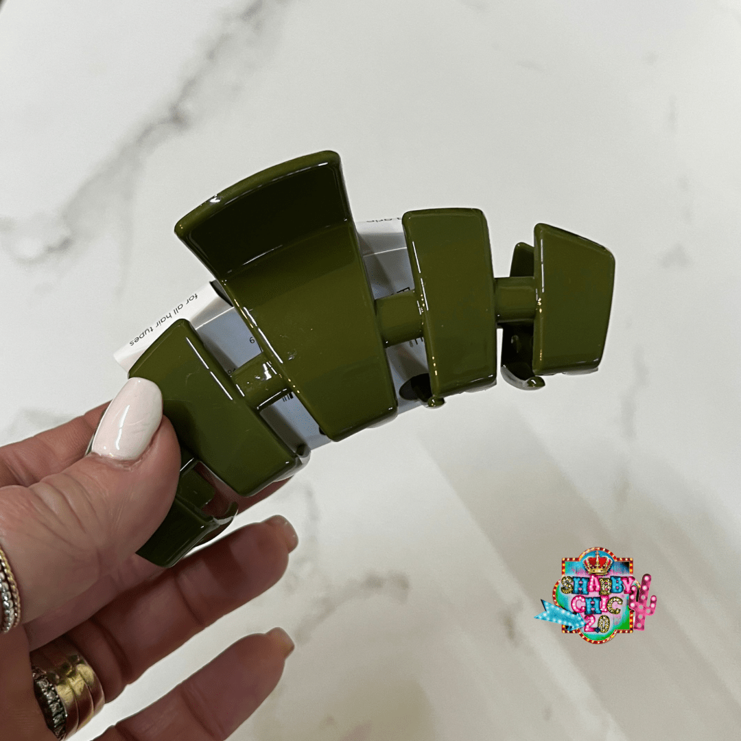 NEW FALL Colors Teleties Collection Shabby Chic Boutique and Tanning Salon Large - Olive