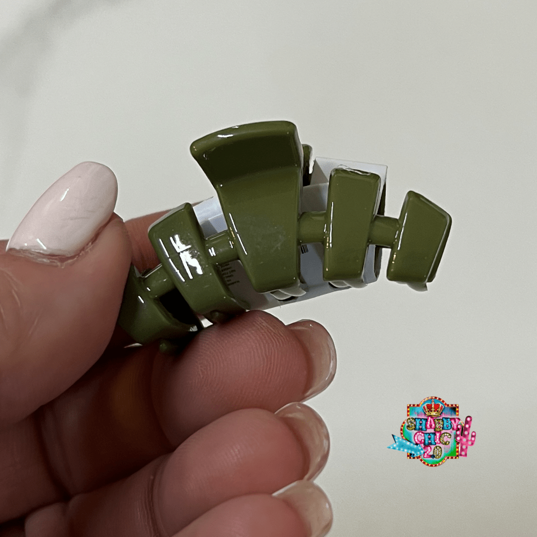 NEW FALL Colors Teleties Collection Shabby Chic Boutique and Tanning Salon TIny - Olive