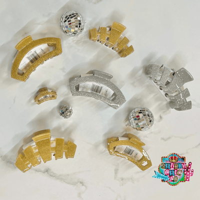 New Year's Teleties Hair Clips Shabby Chic Boutique and Tanning Salon