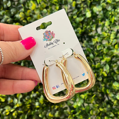 Not Your Average Hoop Earrings Shabby Chic Boutique and Tanning Salon Gold