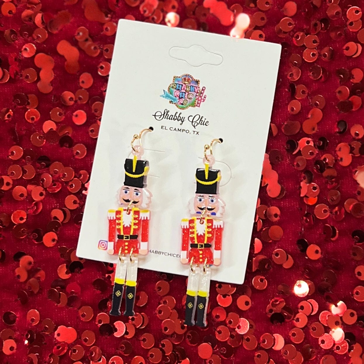 Nutcracker Earrings Shabby Chic Boutique and Tanning Salon