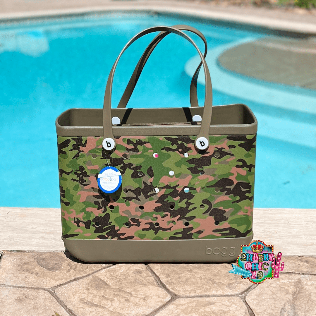 Original Bogg® Bag Special Edition Olive Camo Shabby Chic Boutique and Tanning Salon