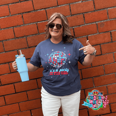 Party in the USA Tee Shabby Chic Boutique and Tanning Salon