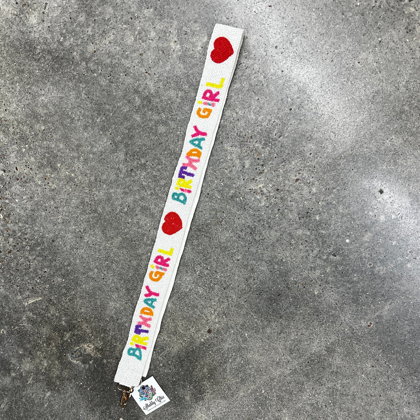 Party Time Purse Straps Shabby Chic Boutique and Tanning Salon Birthday Girl