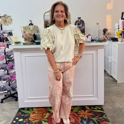 Patchwork Print Jeans Shabby Chic Boutique and Tanning Salon