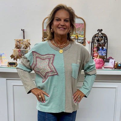 Patchwork Star Top Shabby Chic Boutique and Tanning Salon