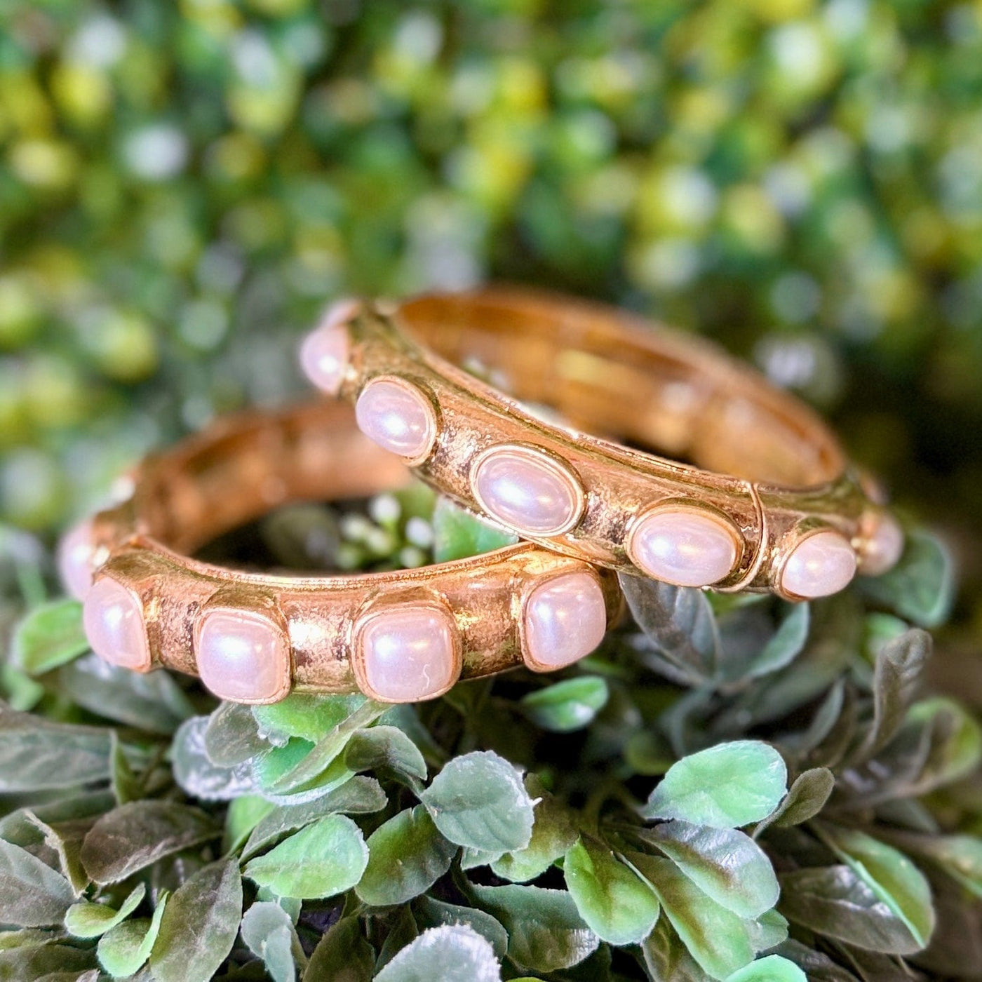 Pearl Studded Stretch Bracelet Shabby Chic Boutique and Tanning Salon