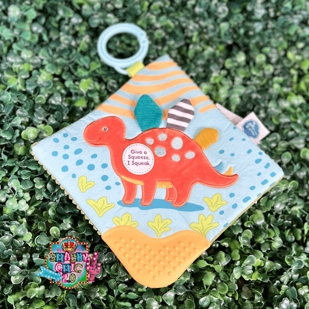 Pebblesaurus Crinkle Teether Shabby Chic Boutique and Tanning Salon