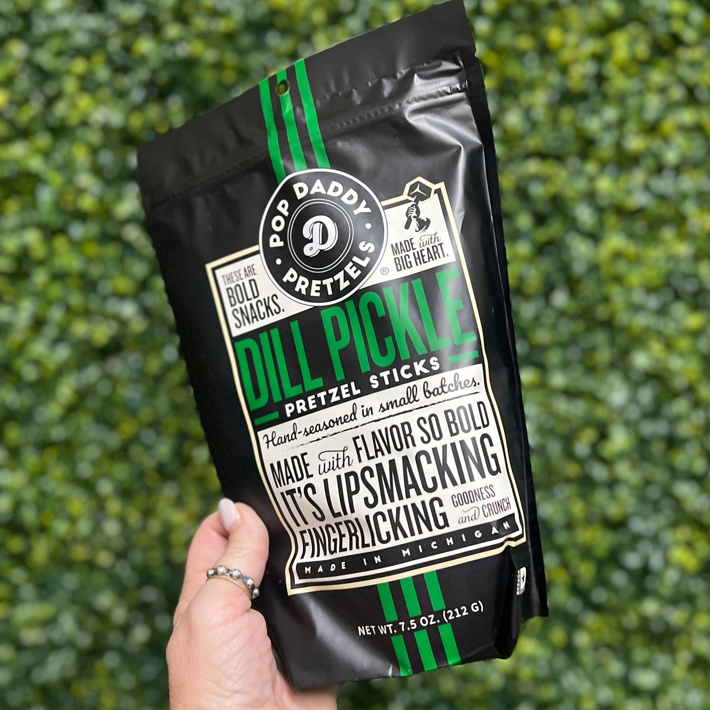 Pop Daddy – Dill Pickle Seasoned Pretzels 7.5oz Shabby Chic Boutique and Tanning Salon