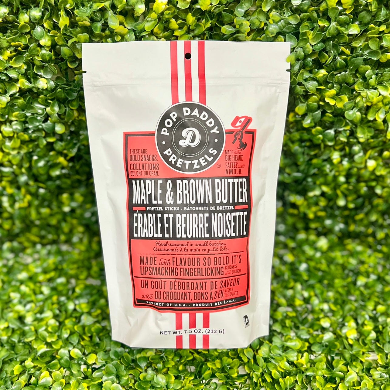 Pop Daddy – Maple & Brown Butter Seasoned Pretzels 7.5oz Pop Daddy Snacks