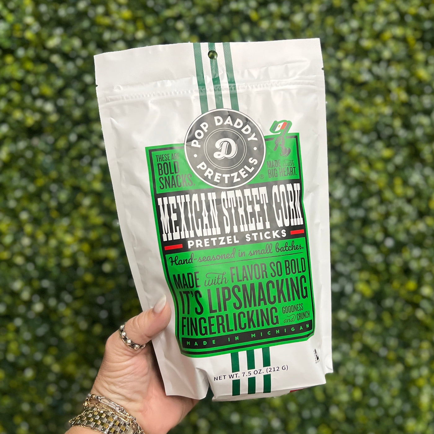 Pop Daddy – Mexican Street Corn Seasoned Pretzels 7.5oz Shabby Chic Boutique and Tanning Salon