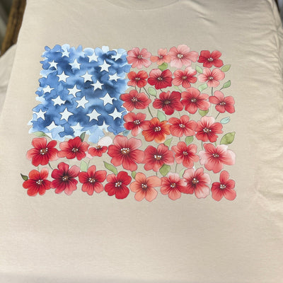 Poppy Flag Tee Shabby Chic Boutique and Tanning Salon