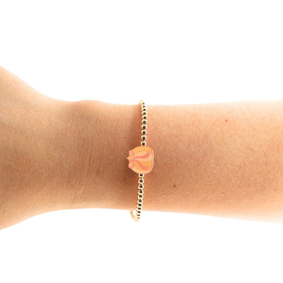 Pumpkin Bracelet Beaded Blondes
