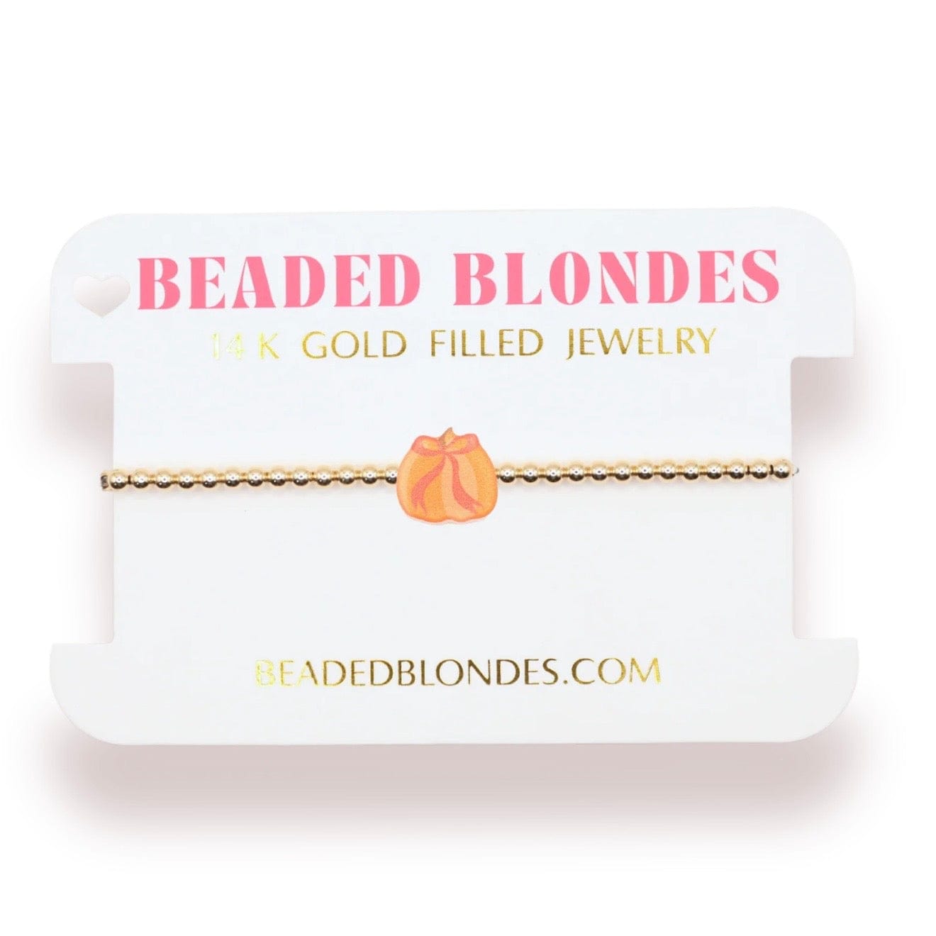 Pumpkin Bracelet Beaded Blondes
