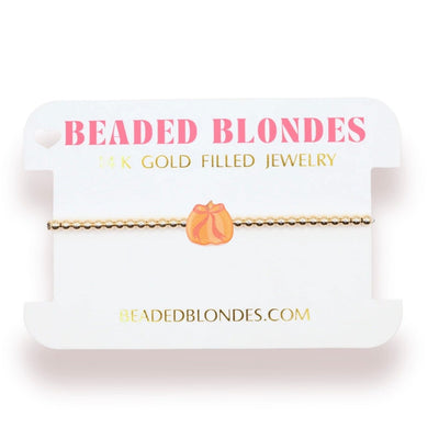 Pumpkin Bracelet Beaded Blondes