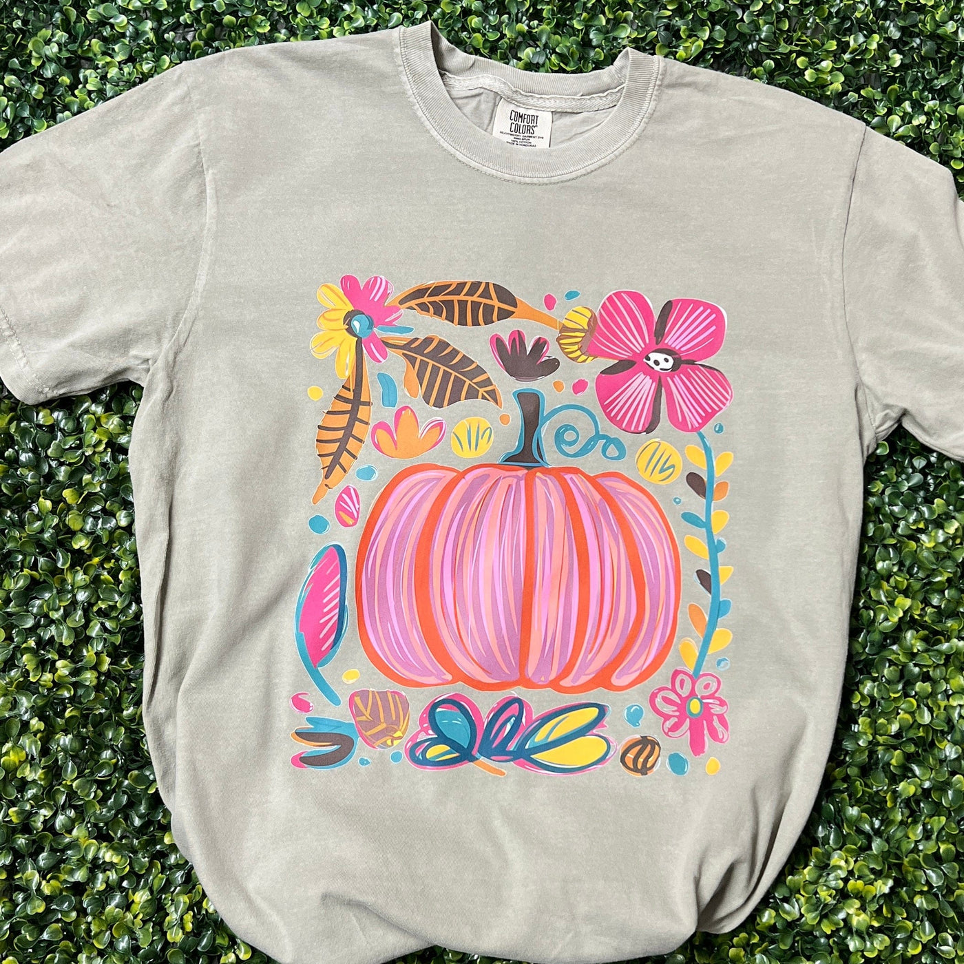 Pumpkin Collage Tee Shabby Chic Boutique and Tanning Salon