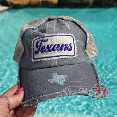 Purple Texans Cap Shabby Chic Boutique and Tanning Salon