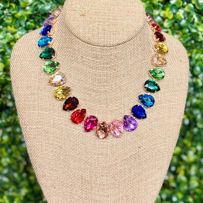 Rainbow Candy Necklace Shabby Chic Boutique and Tanning Salon