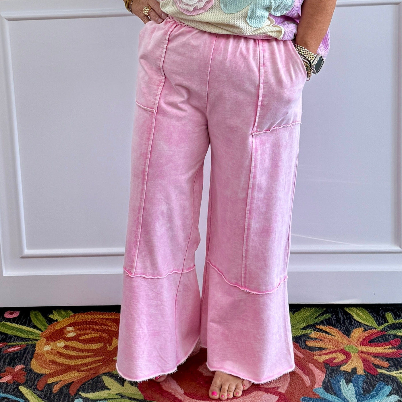 Relaxing Time Joggers - Pink Shabby Chic Boutique and Tanning Salon