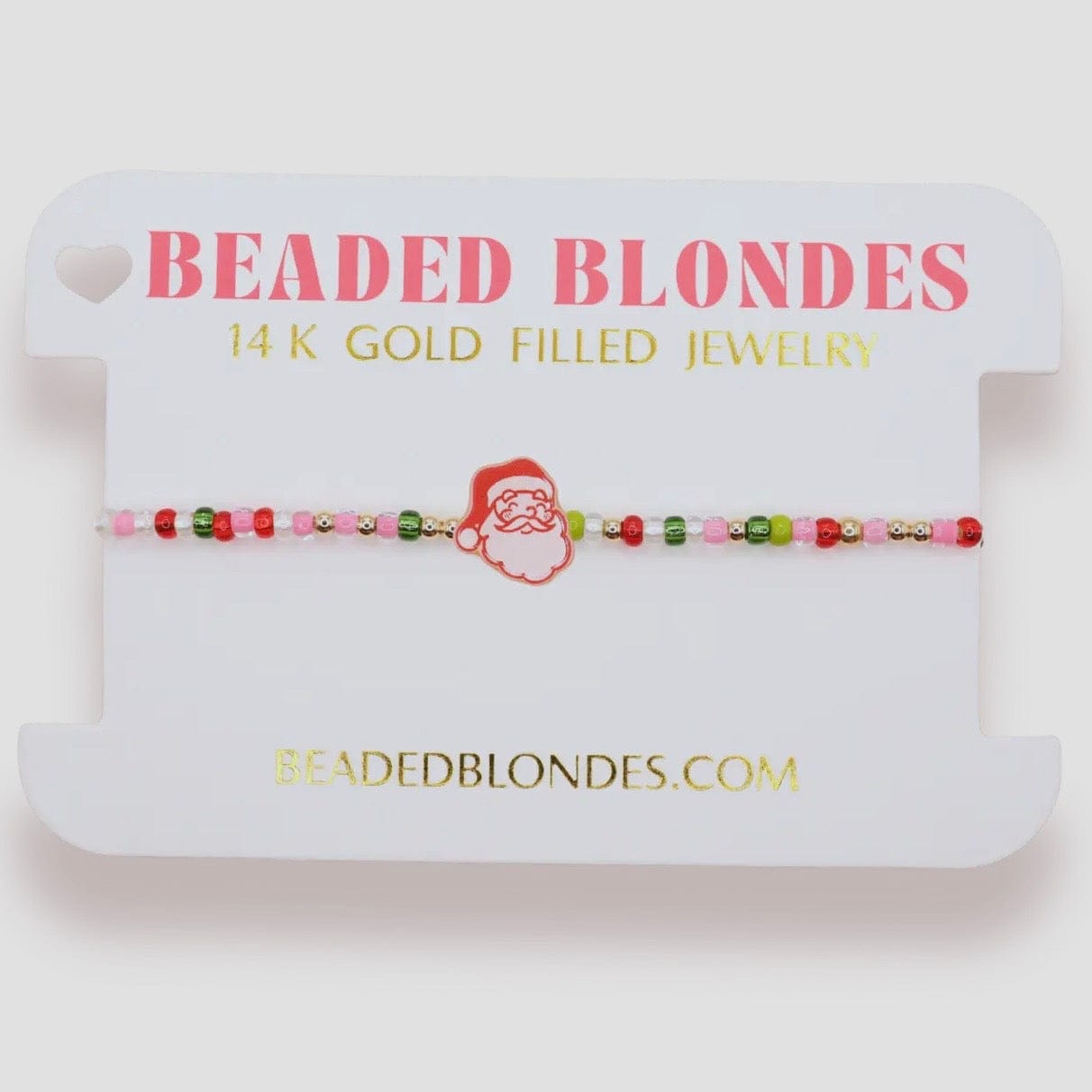 Santa Sprinkle Bracelet Beaded Blondes