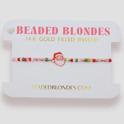 Santa Sprinkle Bracelet Beaded Blondes