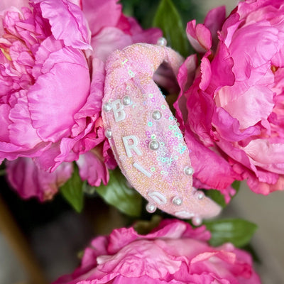 Sequin Bride Headband - Pink Shabby Chic Boutique and Tanning Salon