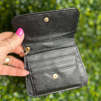 Small Wallets Shabby Chic Boutique and Tanning Salon Black