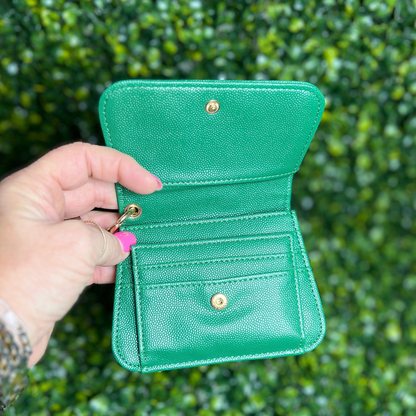 Small Wallets Shabby Chic Boutique and Tanning Salon Green