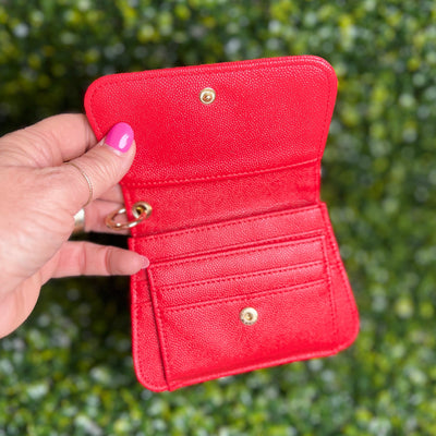 Small Wallets Shabby Chic Boutique and Tanning Salon Red