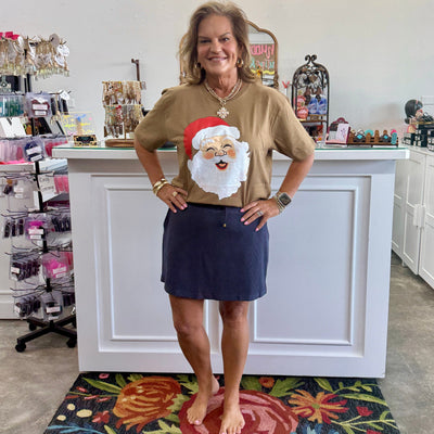 Smiling Santa Tee Shabby Chic Boutique and Tanning Salon